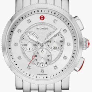 MICHELE Women's Sport Sail Diamond Bracelet Watch, 42mm - 0.13 ctw
